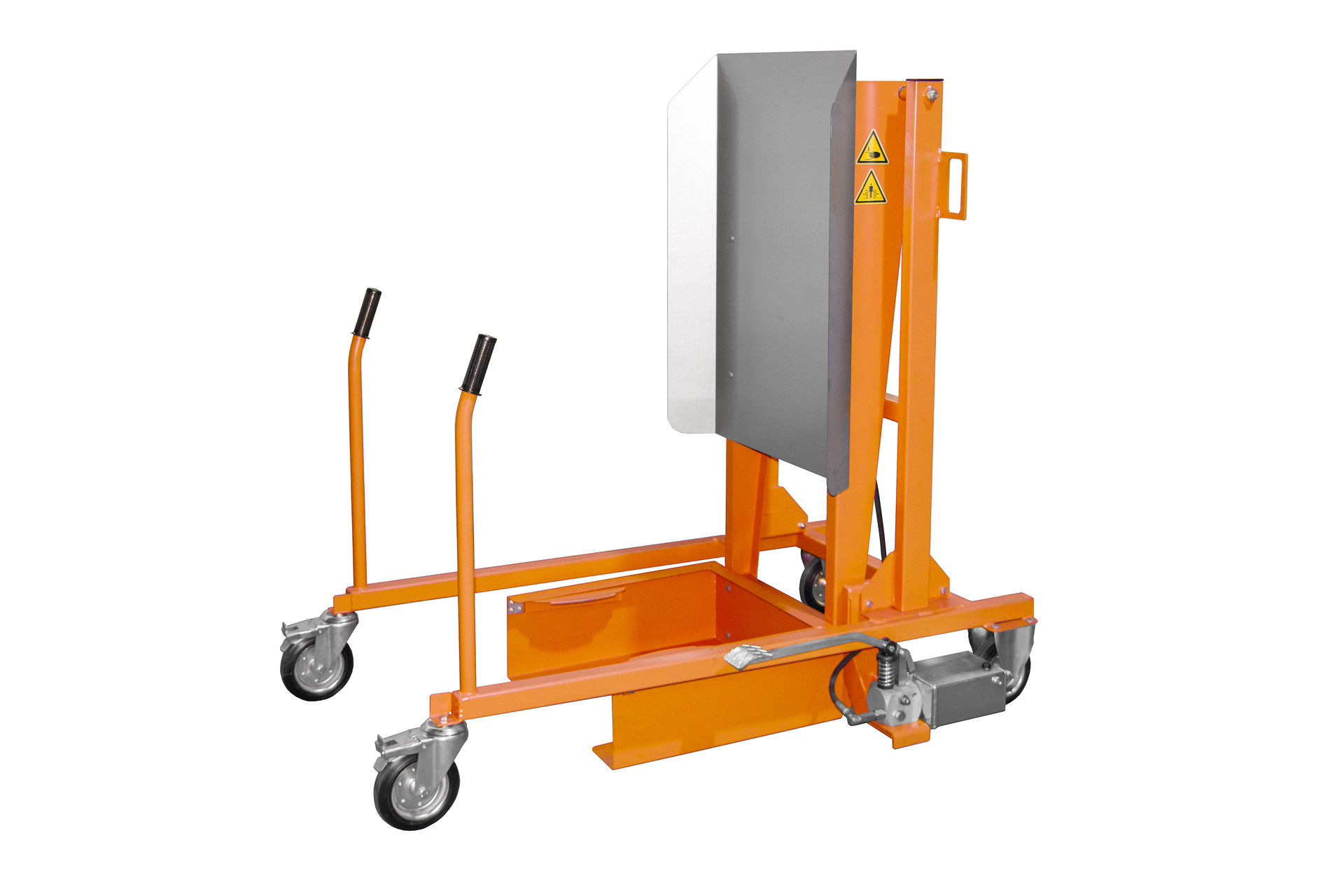 Mülltonnen-Kippstation Typ MKS-F RAL 2000 Gelborange